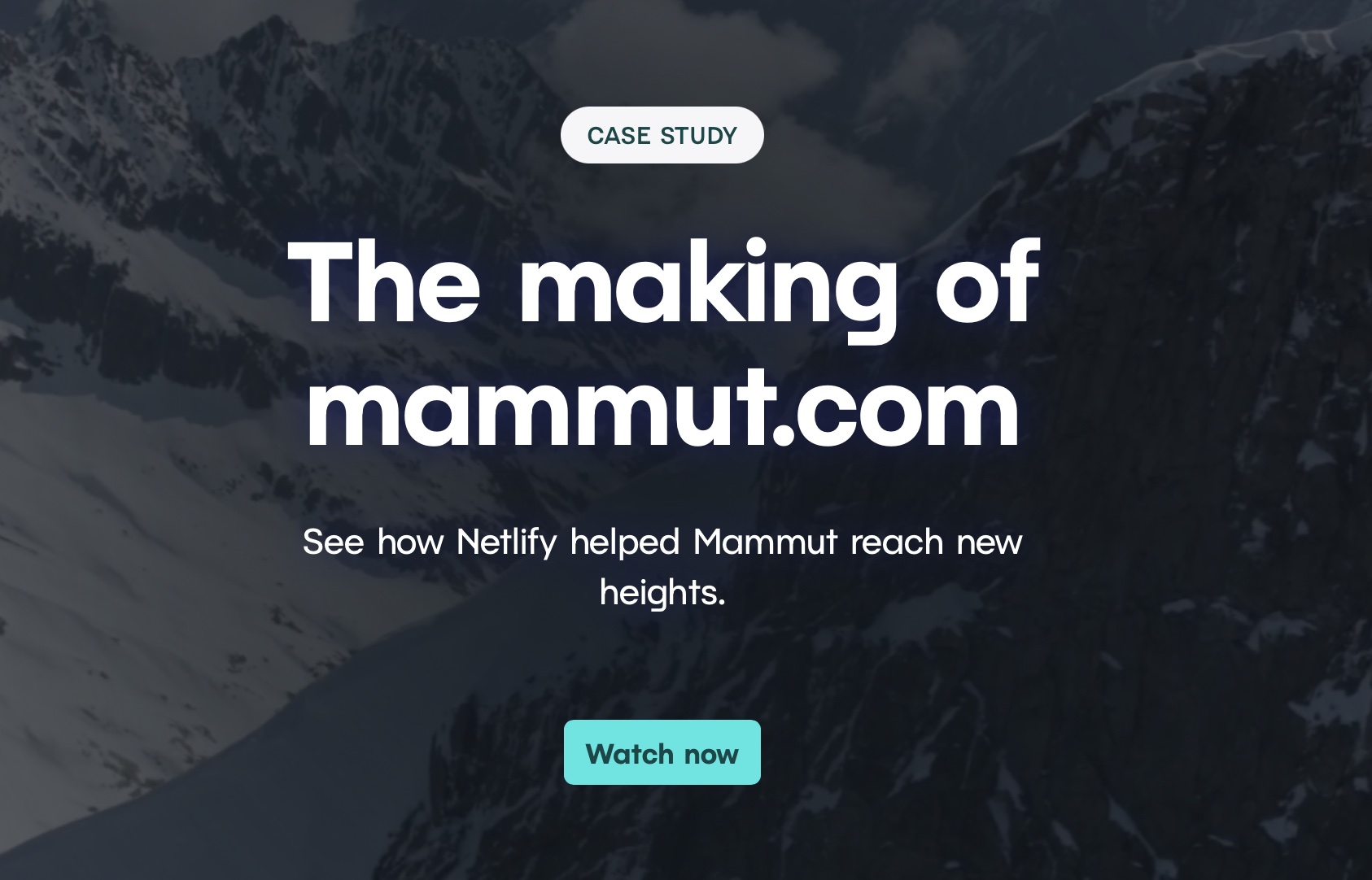 The Making of Mammut.com | Learn how Netlify helped Mammut reach new heights in their digital journey.