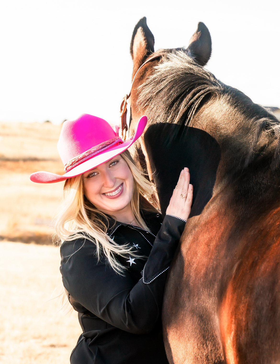 Cat Allen with her OTTB mare, Unbridled Dixie